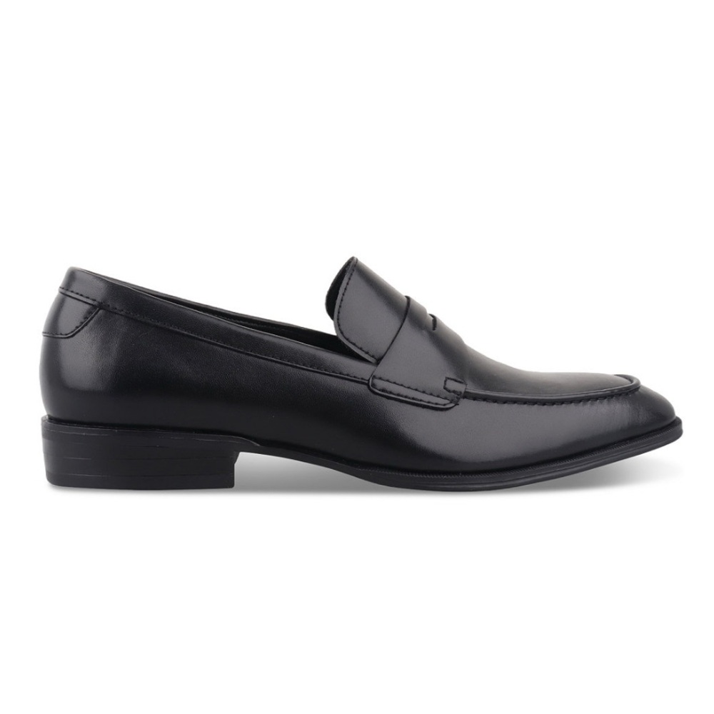 Alfani Black Faux Leather Penny Loafers Men - Picture 2 of 3